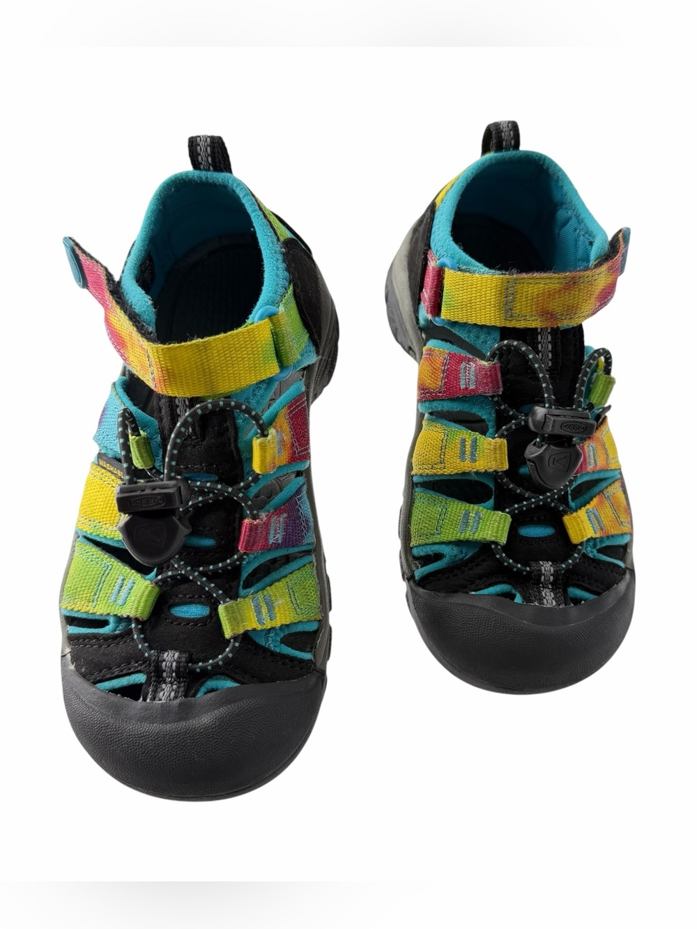 KEEN Newport H2 Water Sandals S 13 Shoes Rainbow Tie Dye colorway Sport Gorpcore
